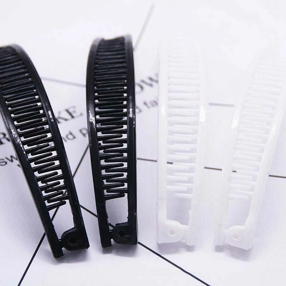 Заколка для волос женская в форме банана простая Заколка-зажим хвоста черный и