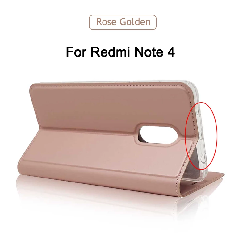 Redmi Note 4x чехол ZROTEVE кошелек чехол для Xiaomi Redmi Note 4 Pro Global Флип кожаный чехол для Xiaomi Note 4x4 Note4 чехол s - Цвет: Rose gold 4