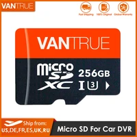 the vantrue 128g 256g u3 v30 class 10 4k uhd video high speed transfer tf sd card desgin for car dash cam gps navigation