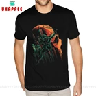 Футболка мужская с коротким рукавом и круглым вырезом, из хлопка