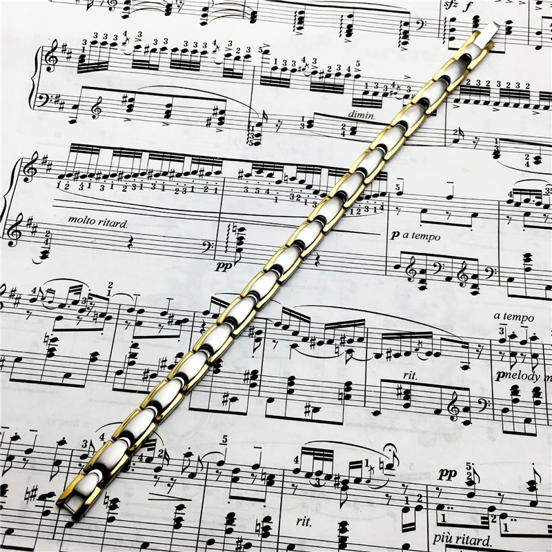 

2020 Top Selling Gold Color Stainless Steel Chain Bracelets For Men Women Jewelry Gift Wholesale Magnetic Stone Wrist Armband