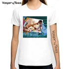 Женская футболка в стиле Харадзюку, Повседневная футболка в стиле панк с принтом персонажей мультфильмов и надписью Spoof Princess, Летний Топ для женщин, 2020