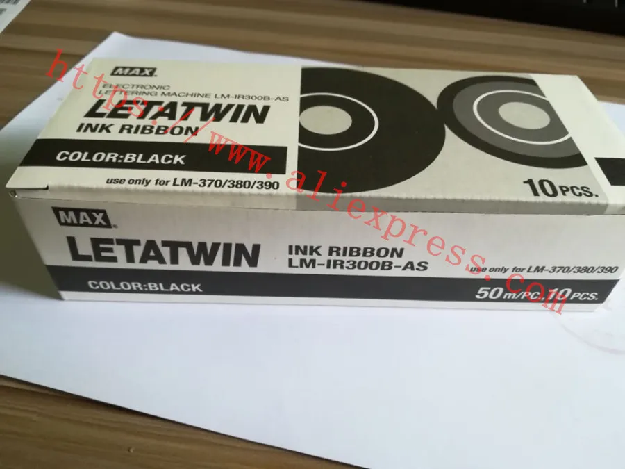 Cable ID pritner MAX Ink Ribbon LM-IR300B-AS new original For Tube Printer electronic lettering machineLM-380A LM-380E LM-390A | Компьютеры