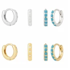 Женские серьги из серебра 925 пробы, с цирконом