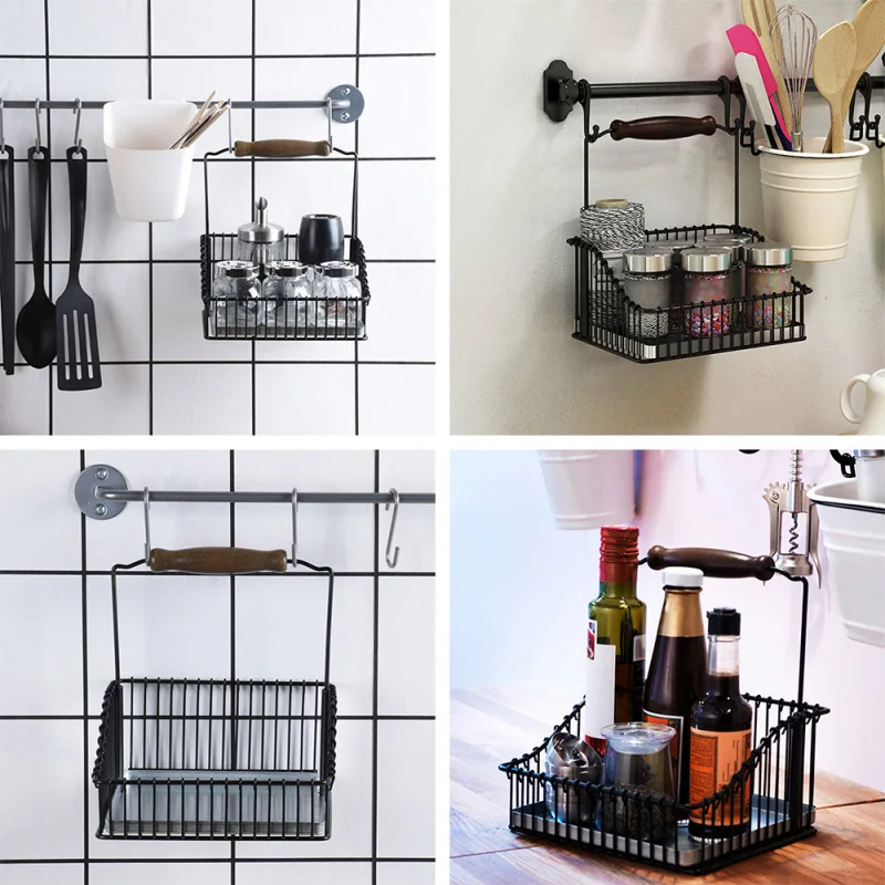 

Steel Storage Bin Under Shelf Wire Rack Cabinet Basket Kitchen Organizer Cupboard Home Supplies Finishing Organizer Basket
