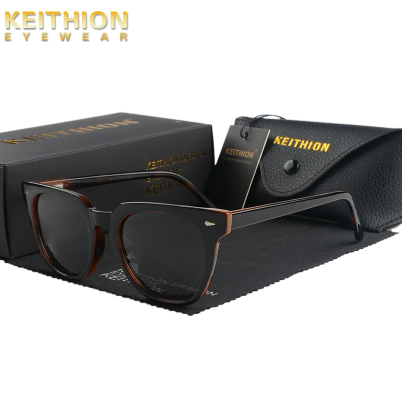 Мужские легкие солнцезащитные очки KEITHION TR90 классические квадратные