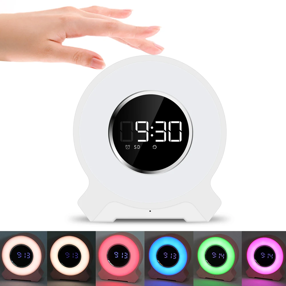 CYBORIS Wake Up Light Bluetooth динамик будильник с ЖК дисплеем fm радио сенсорный контроль