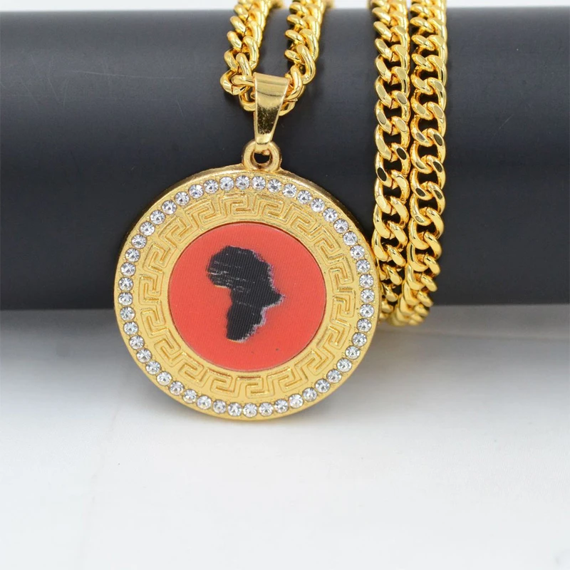 Модные очаровательные африканские ювелирные изделия в стиле хип-хоп для женщин и