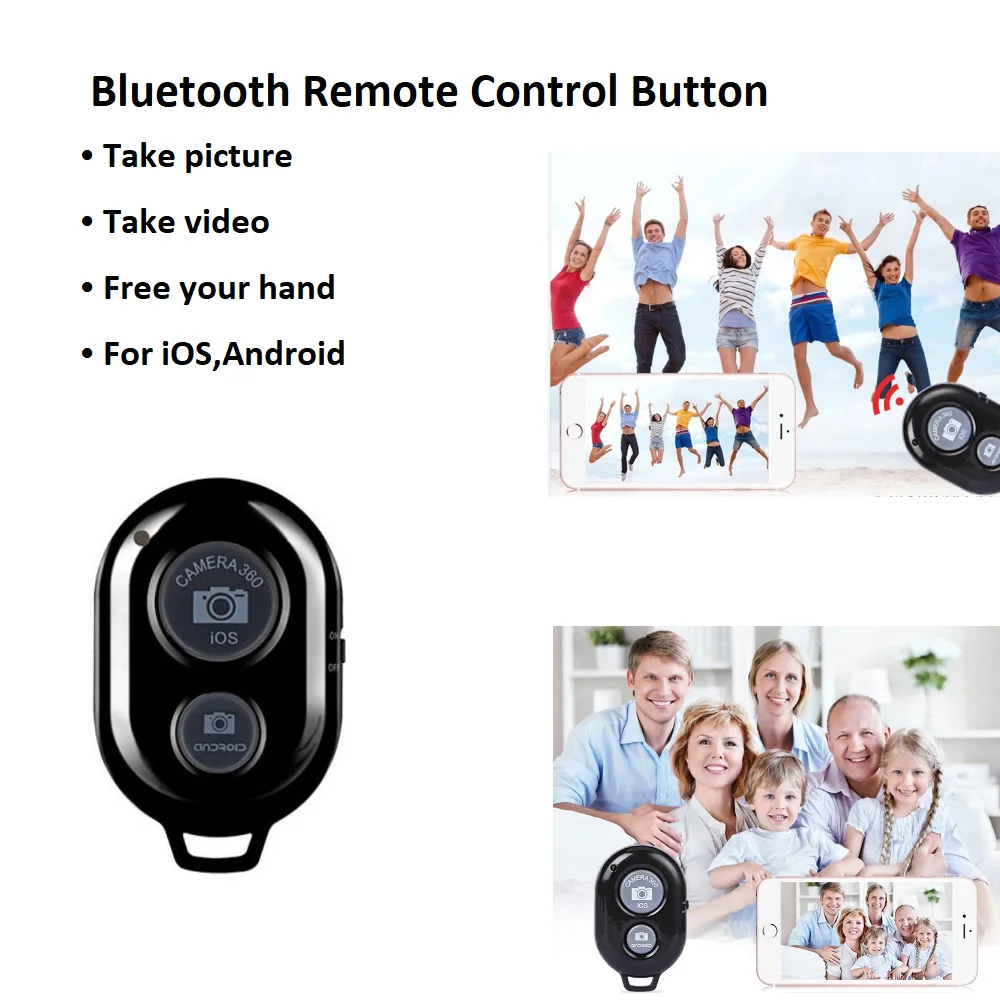 

Wireless Bluetooth Remote For Mobile Phone Selfie Self-timer Button Shutter Controller