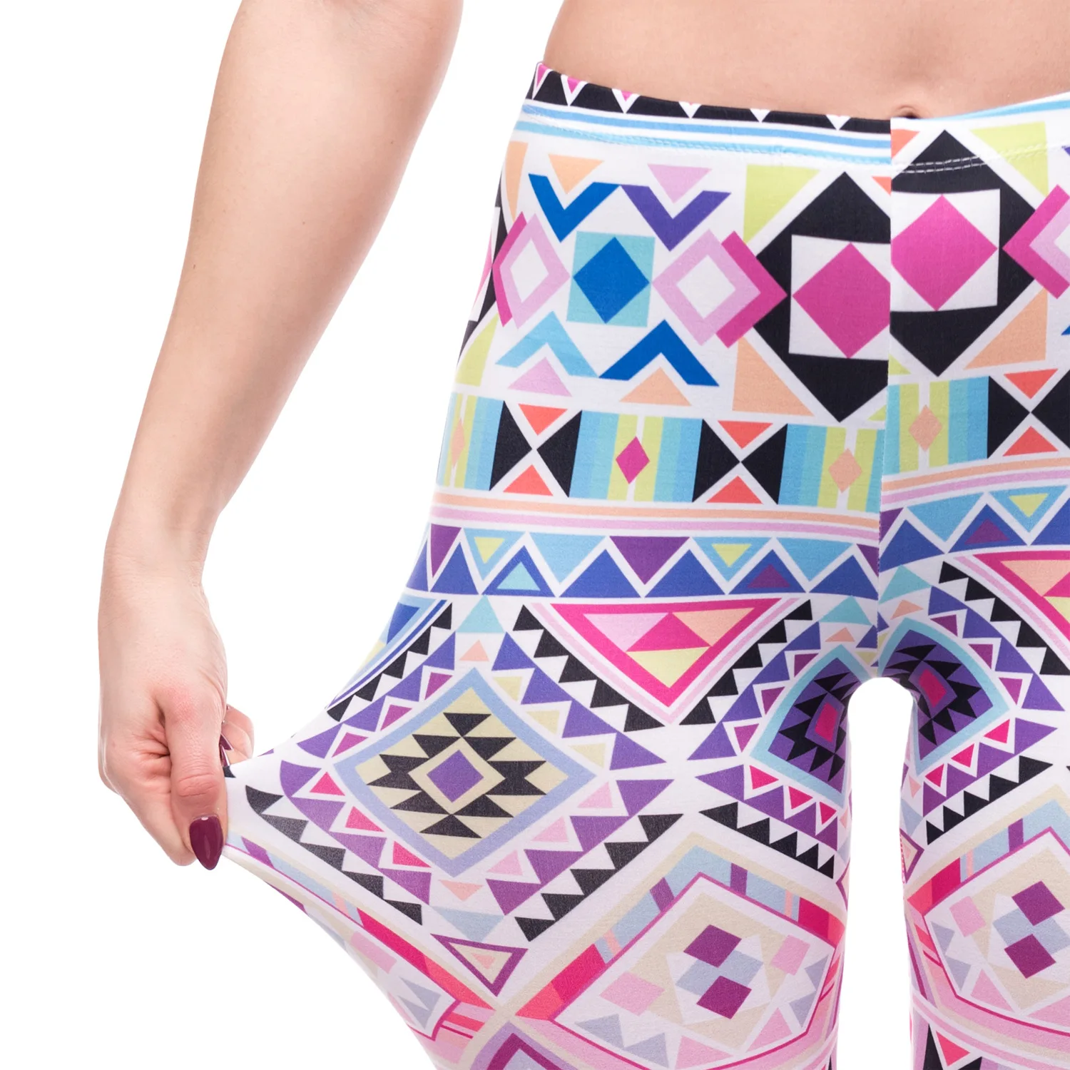 Леггинсы женские с завышенной талией и эффектом пуш-ап из полиэстера | Женская