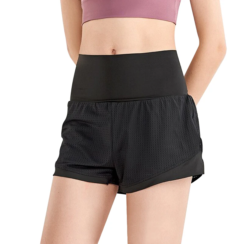 

Female Anti Exposure Fitness Shorts Running Activewear Women Yoga Workout Shorts Pockets on Back Athletic Shorts Promotion