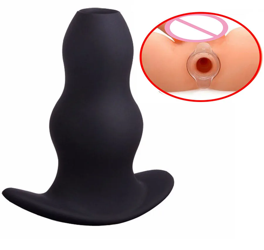 Фаллоимитатор с отверстиями для анального туннеля расширительный расширитель