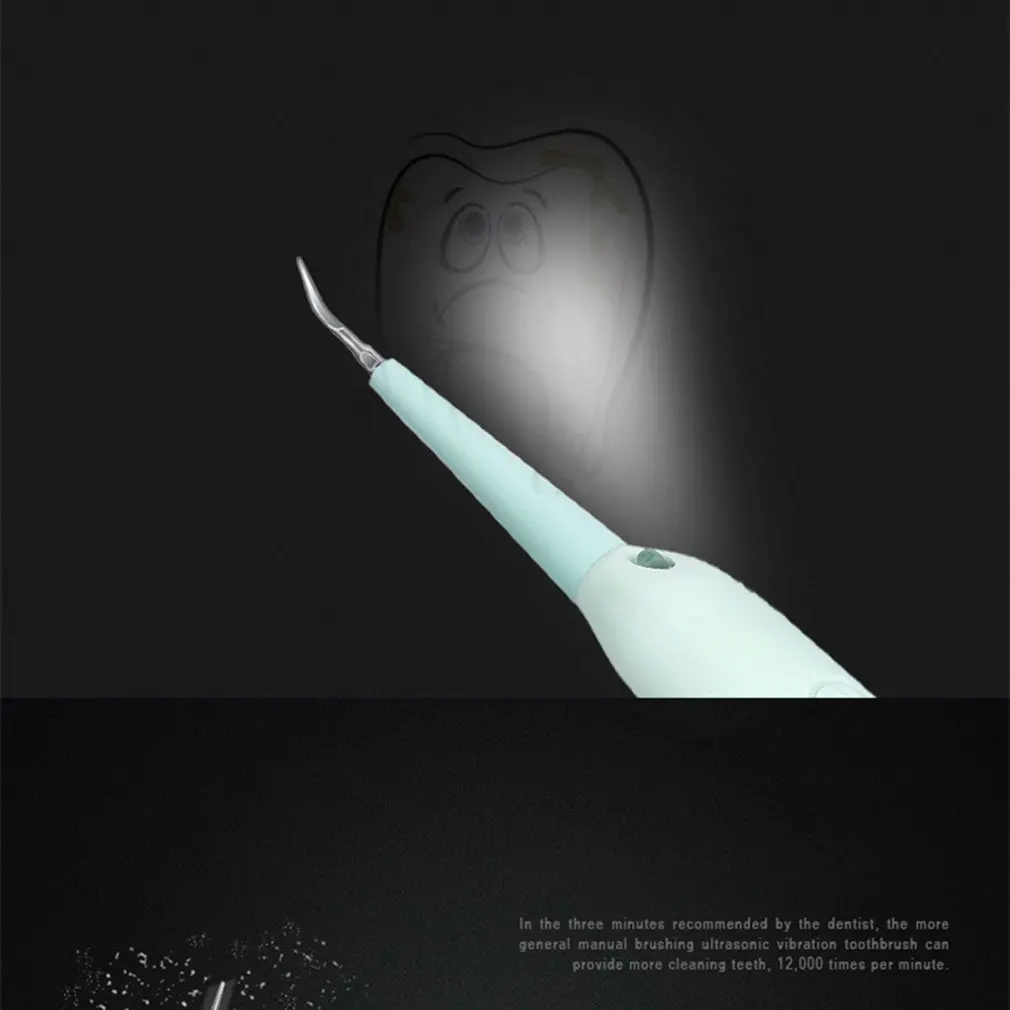 

Teeth Cleaning Device Dental Calculus Remover Dental Care Tool Electric Tooth Cleaner ( Device + sanding head + toothbrush head)