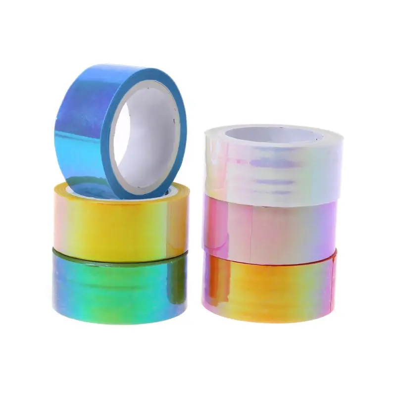 

Rhythmic Gymnastics Decoration Holographic RG Prismatic Glitter Tape Hoops Stick P9JE