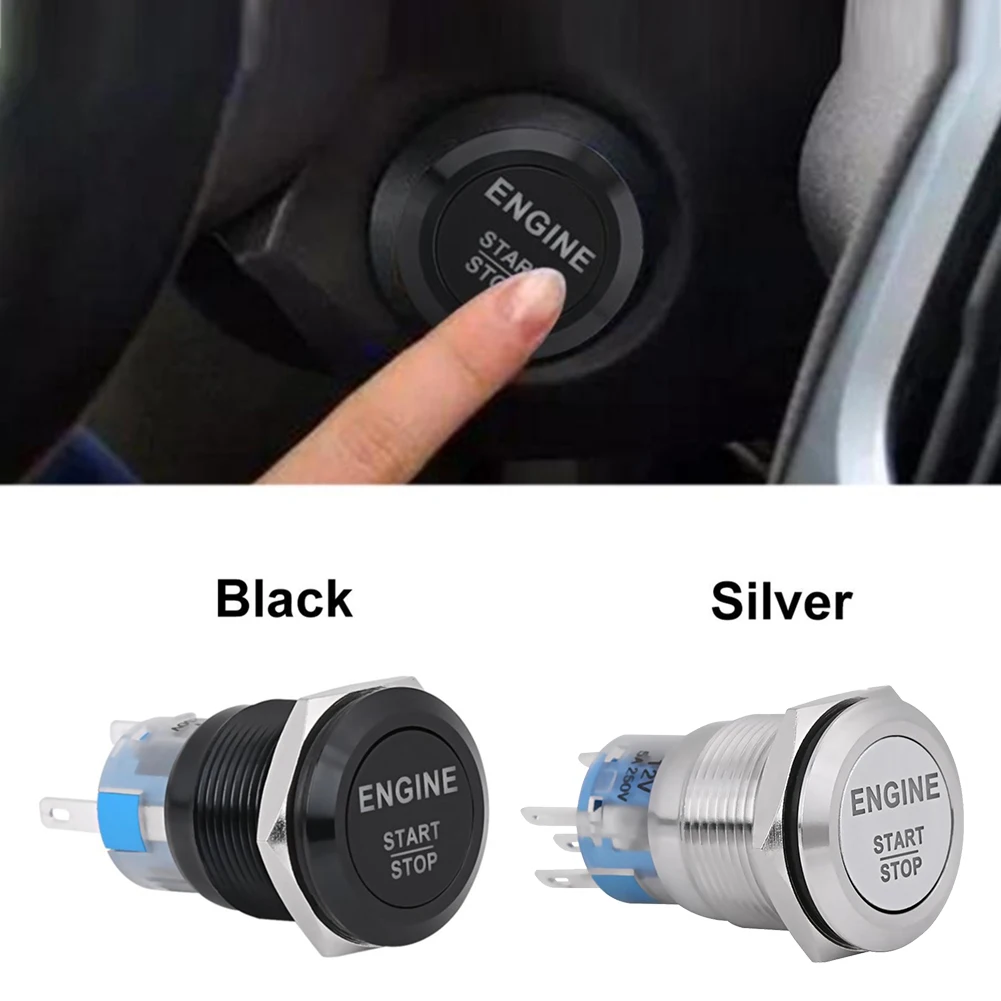 12 В 19 мм Автомобильный Двигатель Пусковой кнопочный переключатель зажигания
