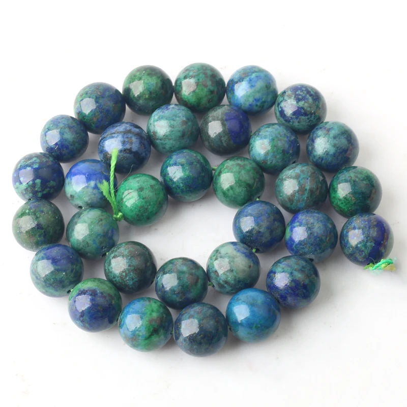 Круглые бусины Феникса лазули малахита из натурального камня 4/6/8/10/12 мм для