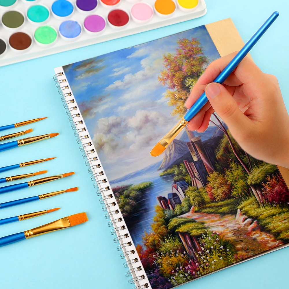 Набор многофункциональных нейлоновых фотографических кистей JIANWU ART5 10 шт.