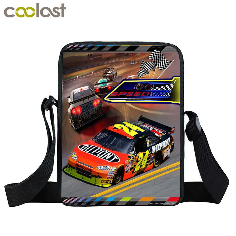 Cool Racing Car crossBag мини сумка мессенджер Студенческая маленькая на плечо для девочек