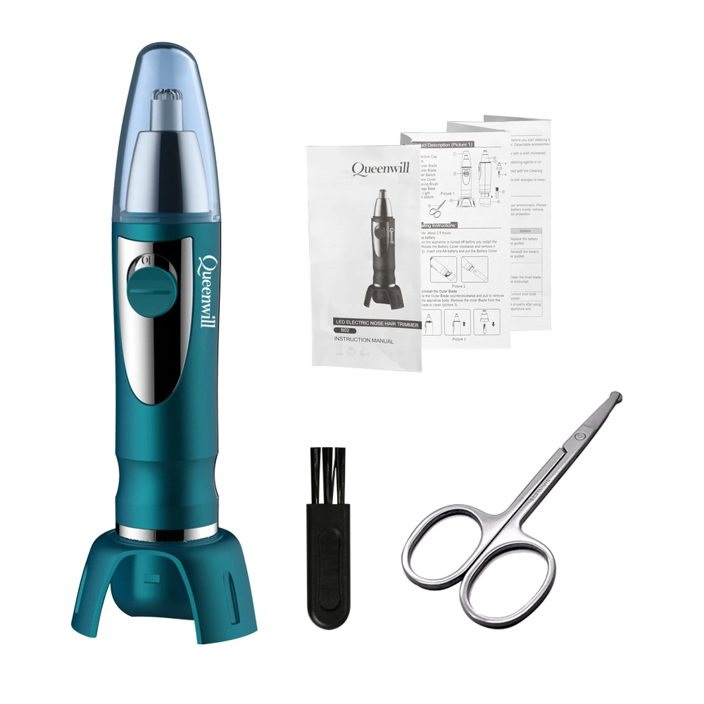 

Electric Nose Hair Trimmer Portable Nose Hair Clipper All in One Trimmer for Nose and Ears Battery Nose Hair Trimmer for Man