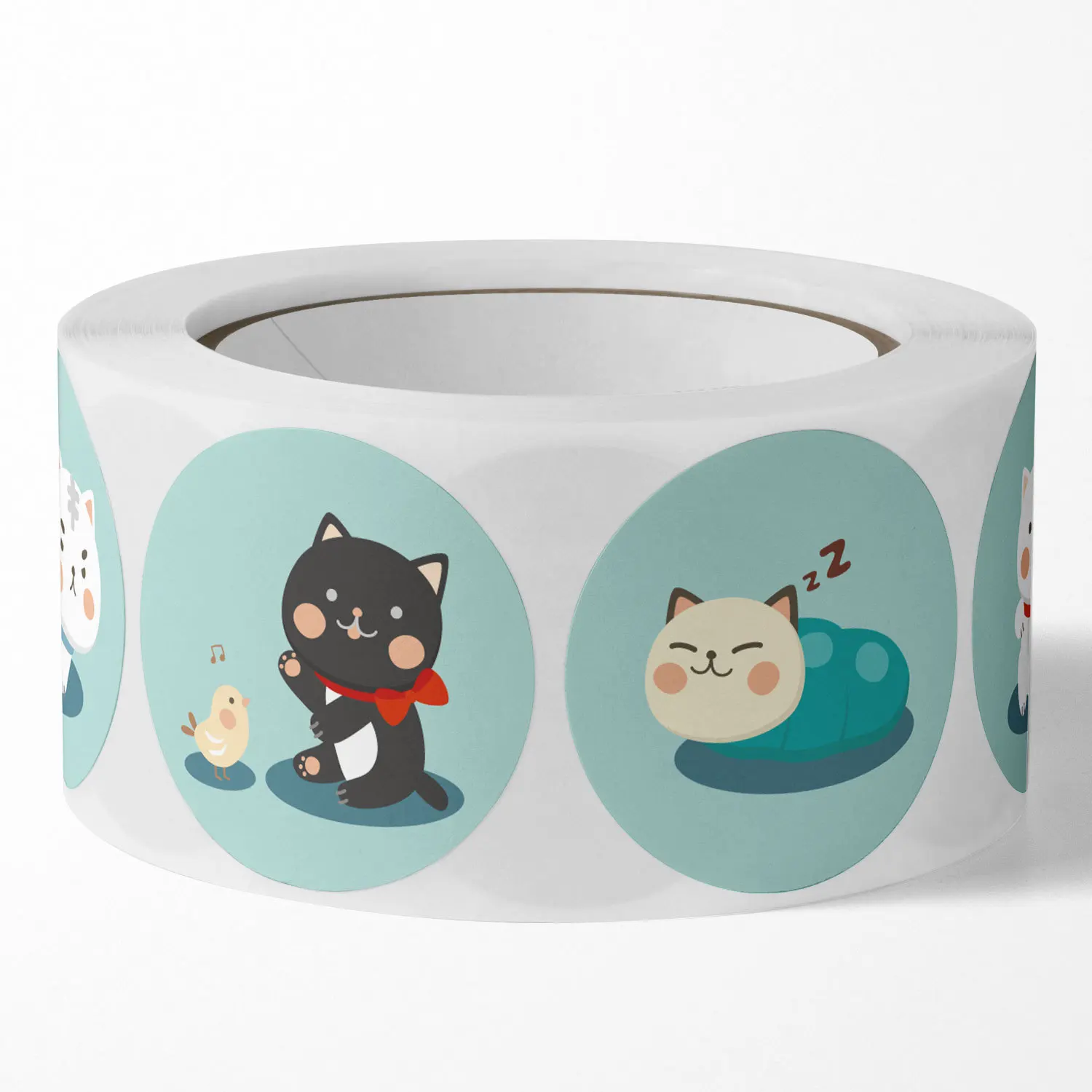 500 шт./рулон детские наклейки 1 дюйм