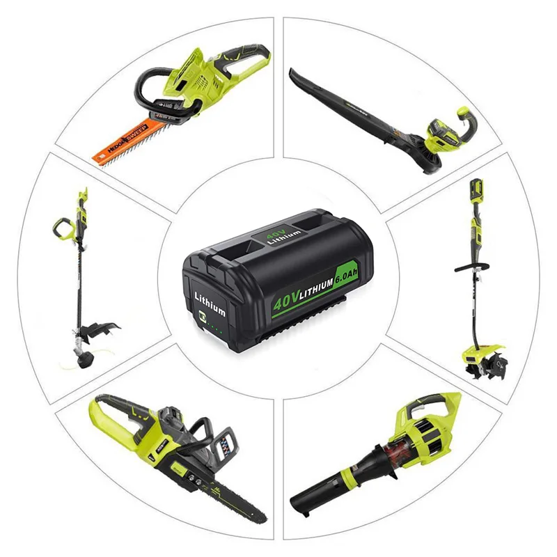 Литий-ионный аккумулятор для Ryobi 40 в 6 0 Ач OP4026 OP4050 RY40200 RY40403 RY4050
