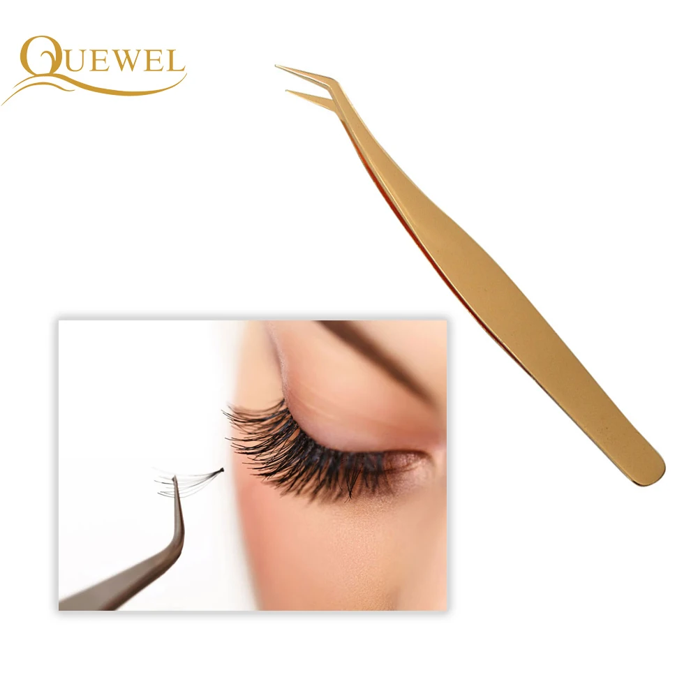 Пинцет из двух частей для наращивания ресниц антистатический пинцет нержавеющей