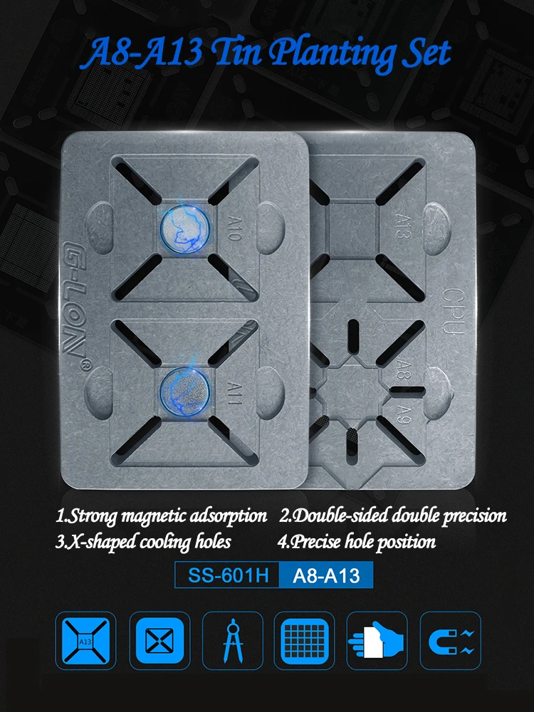 Новый SS-601H Оловянная посадка Двусторонняя позиционирование приспособление