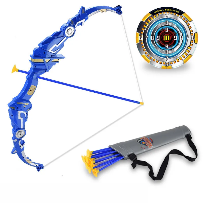 Набор детских игрушек с луком и стрелками интерактивные спортивные инструменты
