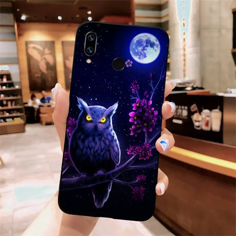 

Owl animal pattern Phone Case For Xiaomi Redmi note 7 8 9 t max3 s 10 pro lite funda cover coque shell