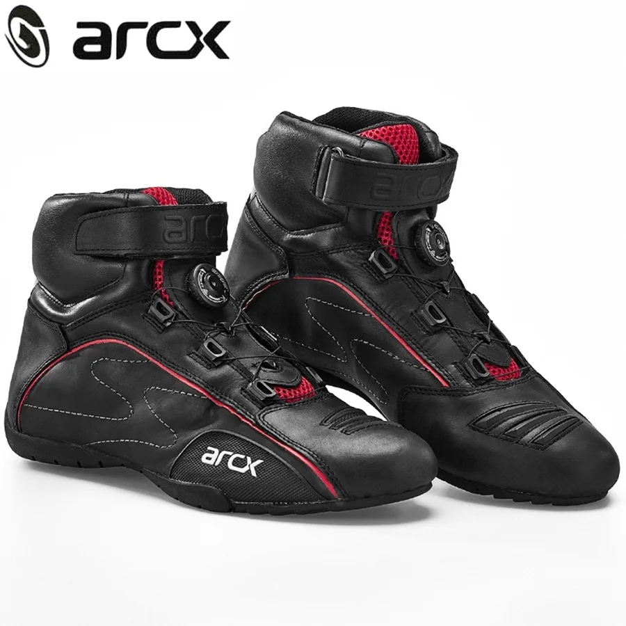 Бесплатная доставка 1 пара мужские мотоциклетные короткие дышащие ботинки ARCX для