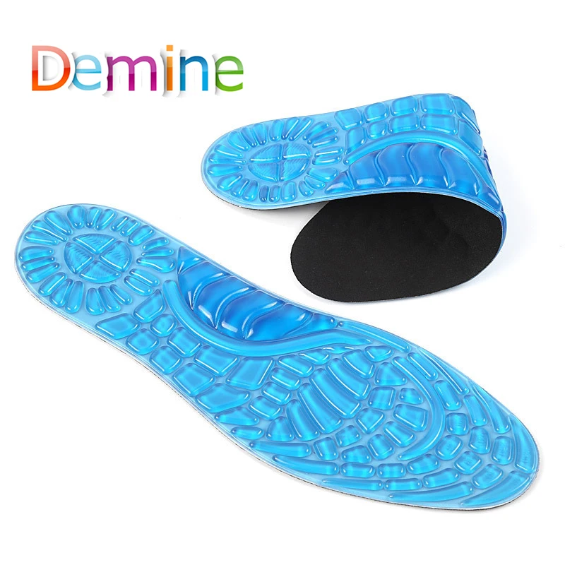 

Силиконовые гелевые спортивные стельки Demine, подкладки для кроссовок, обуви для мужчин и женщин, массажная детская стелька, вставки для обув...