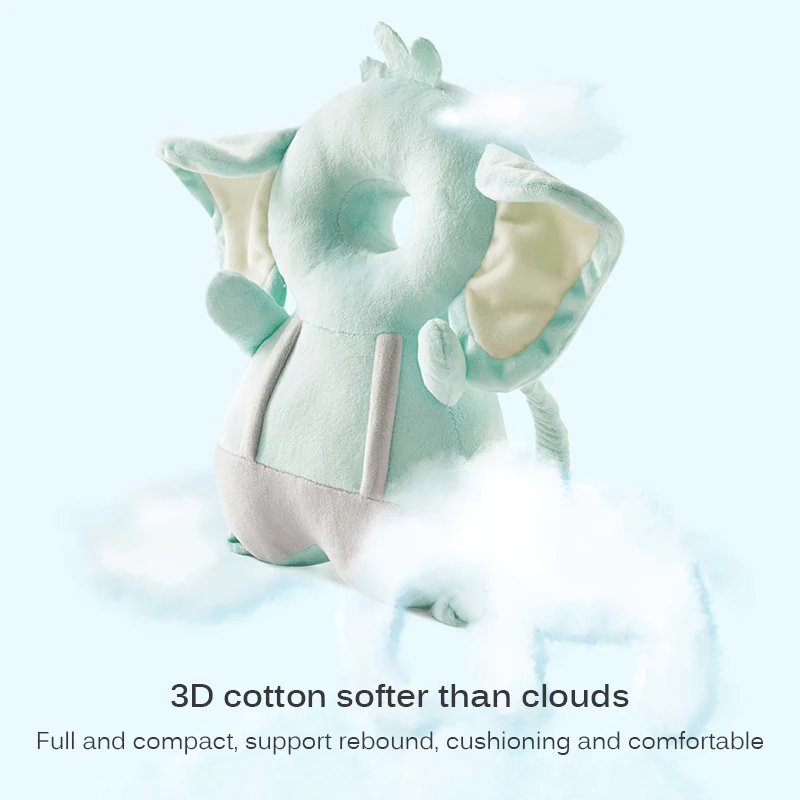 

New Cute Baby Infant Toddler Newborn Head Back Protector Safety Pad Harness Headgear Cartoon Baby Head Protection Pad