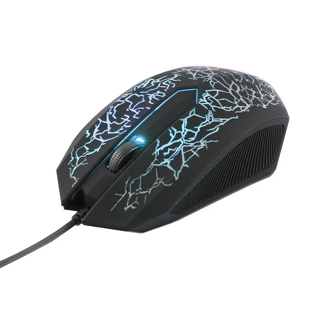 Черный 3200 dpi светодиодный оптический 3 кнопки 3D USB Проводная игровая мышь Pro Gamer компьютерные мыши для ПК Регулируемая, USB, Проводная игровая мышь - Цвет: Черный