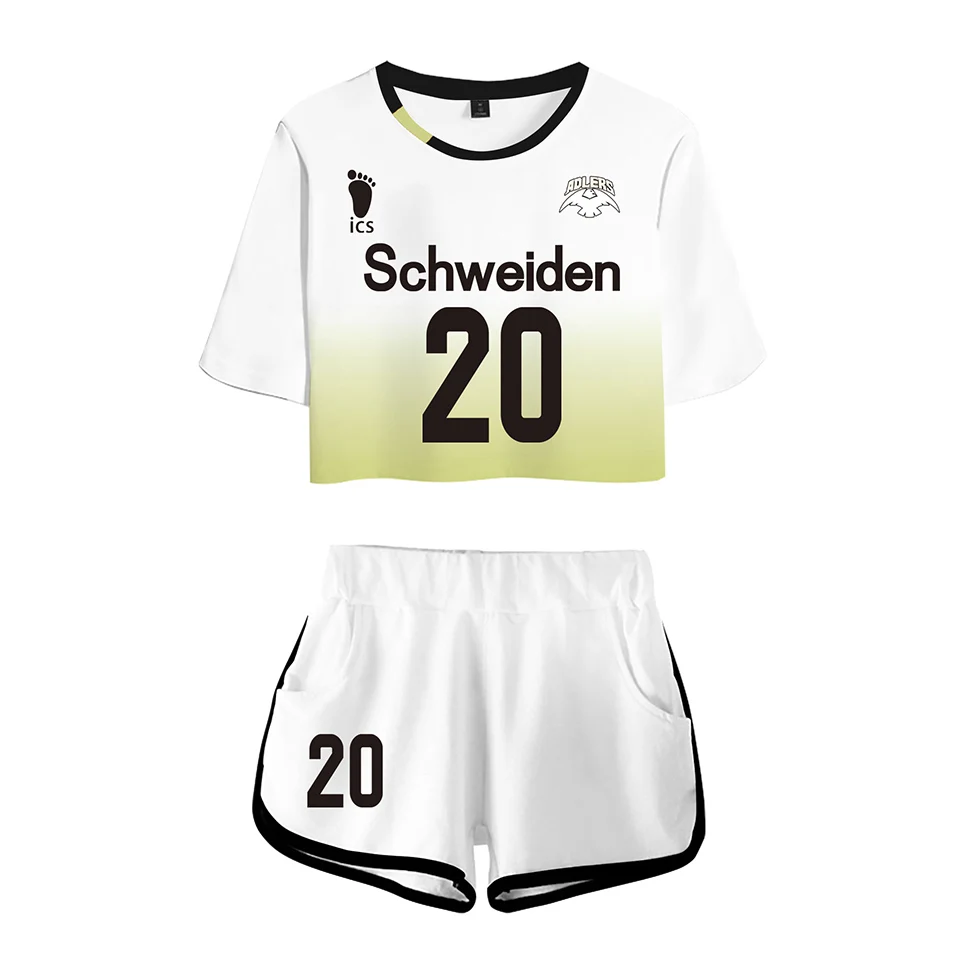 Haikyuu Cosplay Костюм Hinata Shouyou MSBY 21 Schweiden Adlers униформа для спорта Karasuno Koukou High School