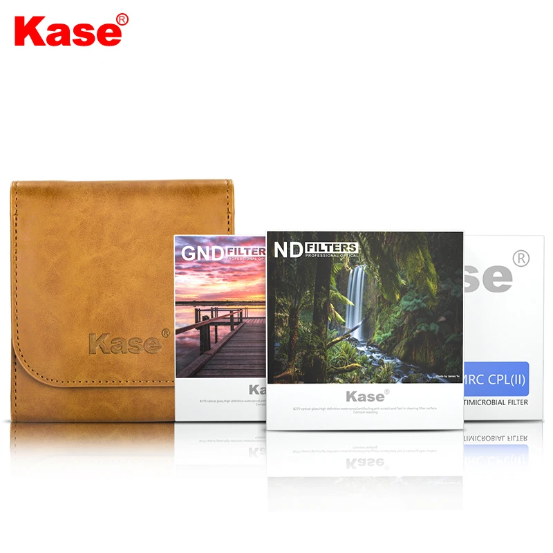 Круговой Фильтр Kase 58 мм 67 72 77 82 Стандартный комплект (CPL + ND1000 GND0.9 набор