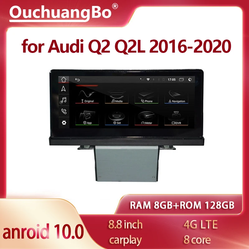 

Ouchuangbo Android 10 car GPS Stereo radio CarPlay for 8.8 inch Q2 SQ2 Q2L 2016-2020 multimedia 4G LTE 8GB 128GB
