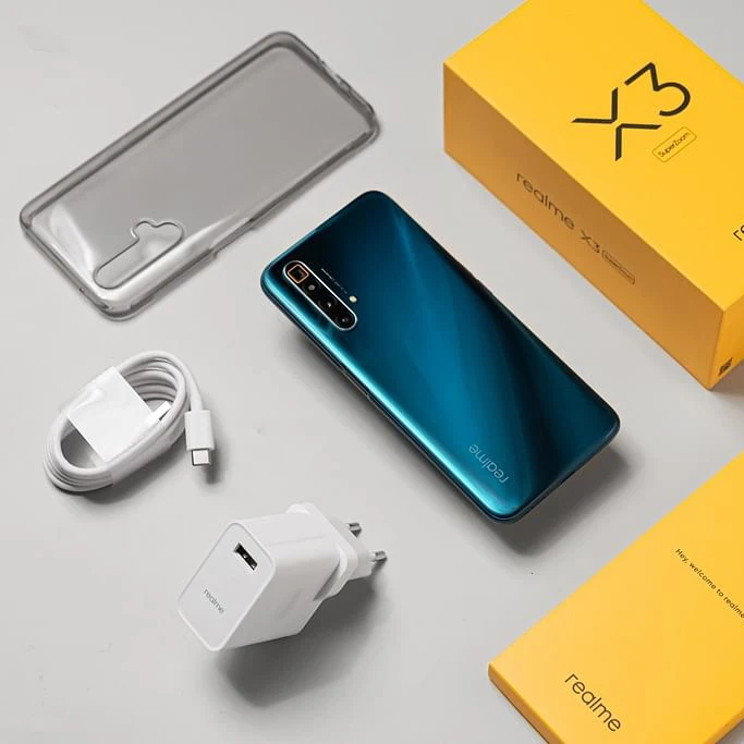 Смартфон realme X3 с суперувеличением 8 ГБ 128 60X Snapdragon 855 + 120 Гц экран 3 0 дюйма зарядное