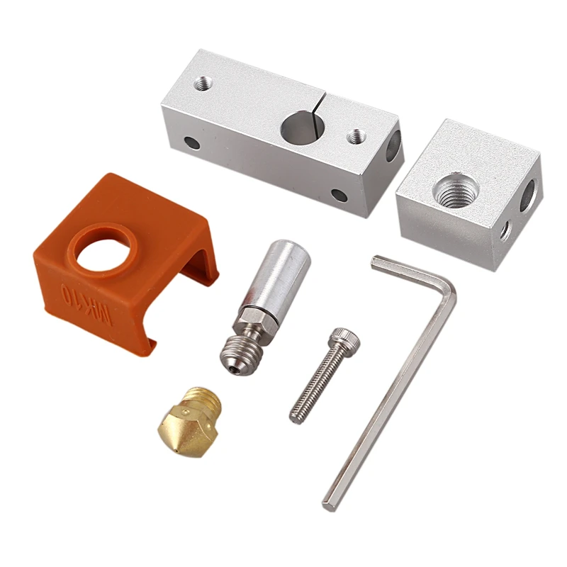 3D Printer Extruder All Metal Hotend Groove Mk10 Nozzle Heating Block Brass for Wanhao I3 Plus | Компьютеры и офис