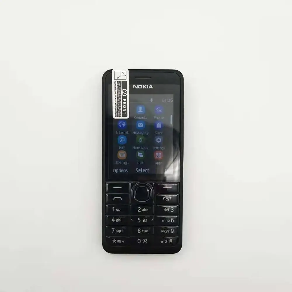 301 Nokia 301 разблокированный WCDMA 2,4 ''две sim-карты МП мобильный телефон Восстановленный