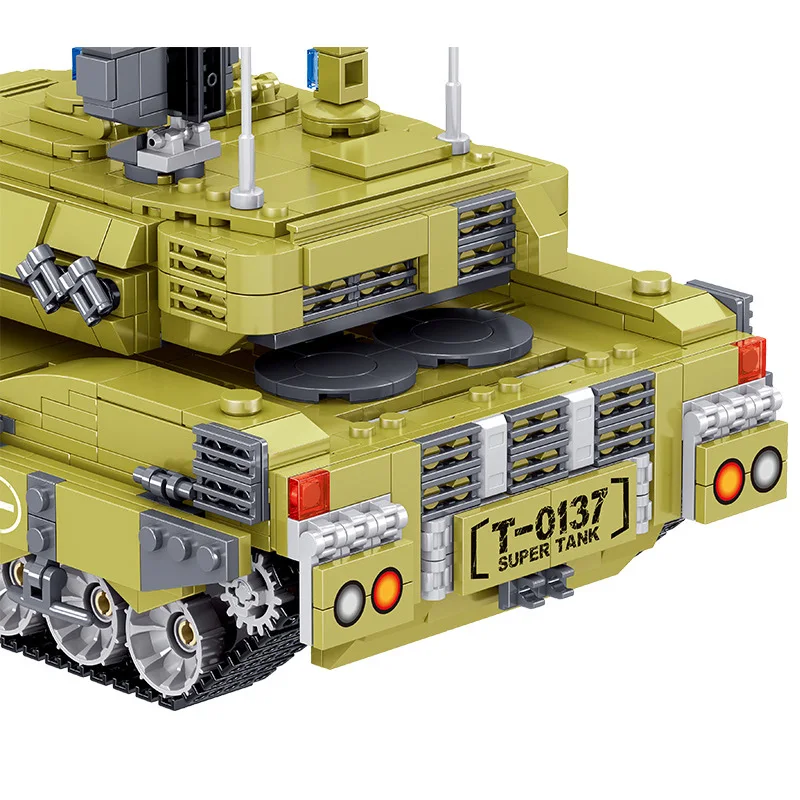 

Military Series Leopard zwei A sieben Main battle tank soldier weapon accessories DIY Model Building Blocks Bricks Toys Gifts