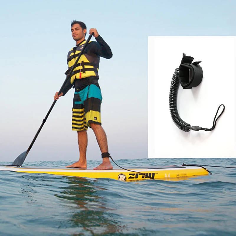 

Paddle Board Leg Rope For Stand Up Surfboard Ankle Leash Surfboard Leash Foot Rope Safety TPU Nylon Stainless Steel Surf Leash