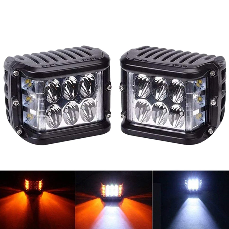 4 дюйма боковые шутер светодиодный светильник с 2 шт. рабочий панели 60W стручки