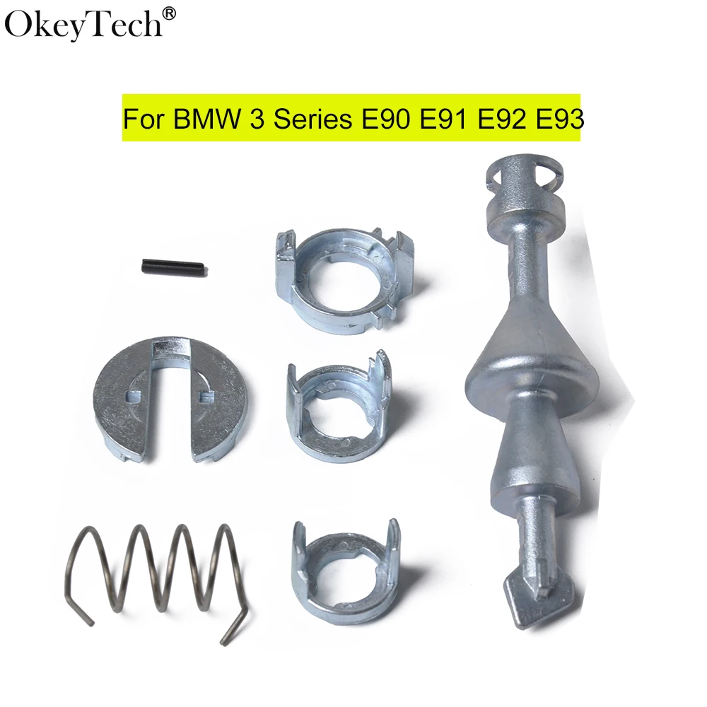 

OkeyTech 7Pcs/Set Car Door Lock Barrel Cylinder Repair Tool Kit L/R Silver Fit For BMW 3 Series E90 E91 E92 E93 2006 - 2011
