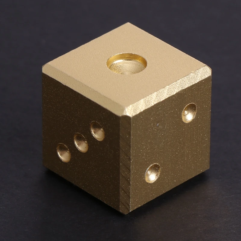 

Gold Silver Aluminum Metal Dice Club Bar Drinking Playing Game Tool 16X16X16mm Dropshipping