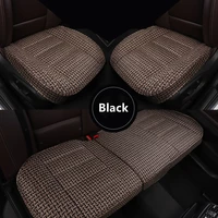 car seat cushion four seasons universal cotton linen comfortable and wear resistant no back cushion single and double car sea