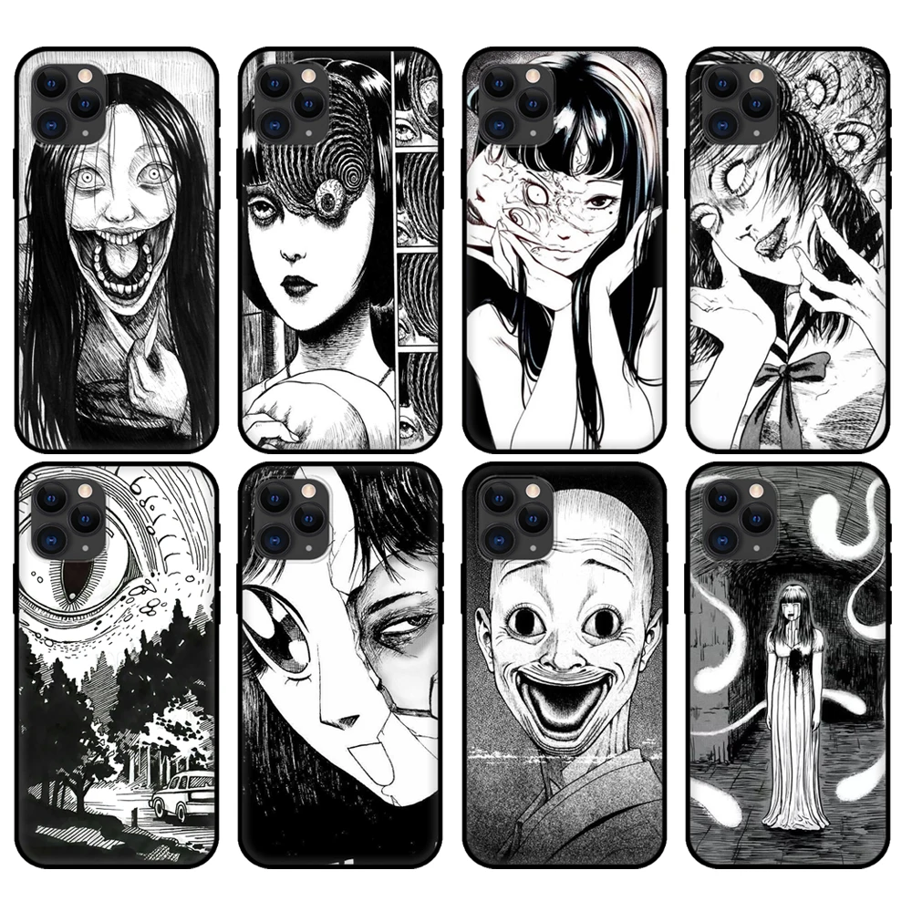 Чехол-накладка для iphone 5 5s se 6 6s 7 8 plus x 10 XR XS 11 pro MAX ТПУ чёрный |