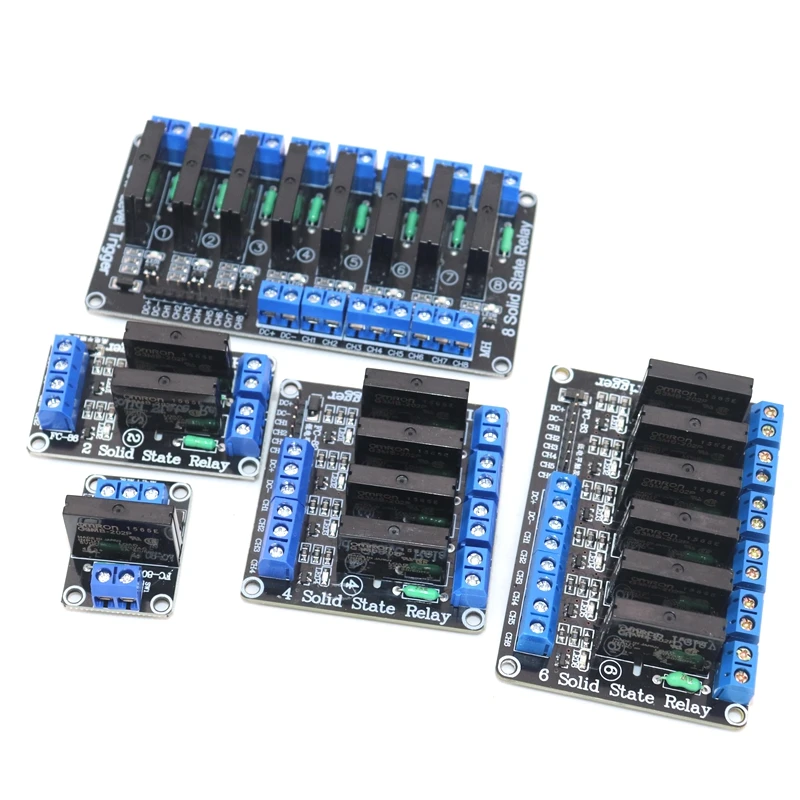 

1 2 4 6 8 Channel 5V DC Relay Module Solid State Low Level G3MB-202P Relay SSR AVR DSP for arduino Diy Ki