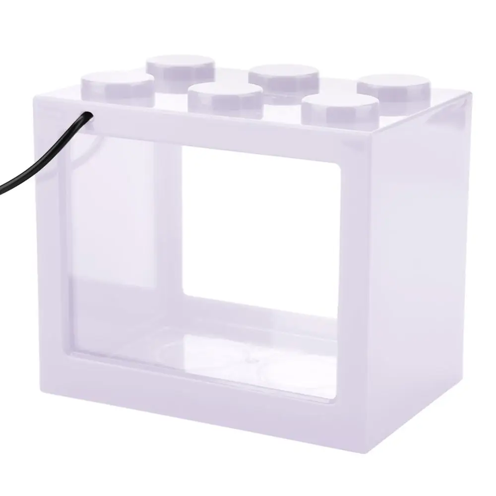 Декоративные мини аквариума USB СВЕТОДИОДНЫЙ светильник лампы изоляции билетная