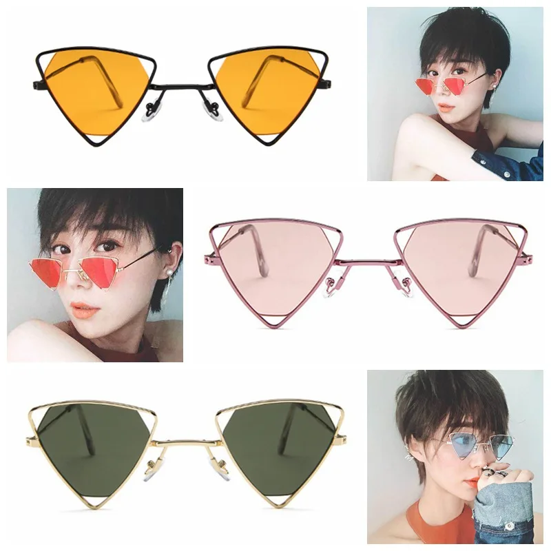 Женские Модные солнцезащитные очки унисекс в Корейском стиле женские полые