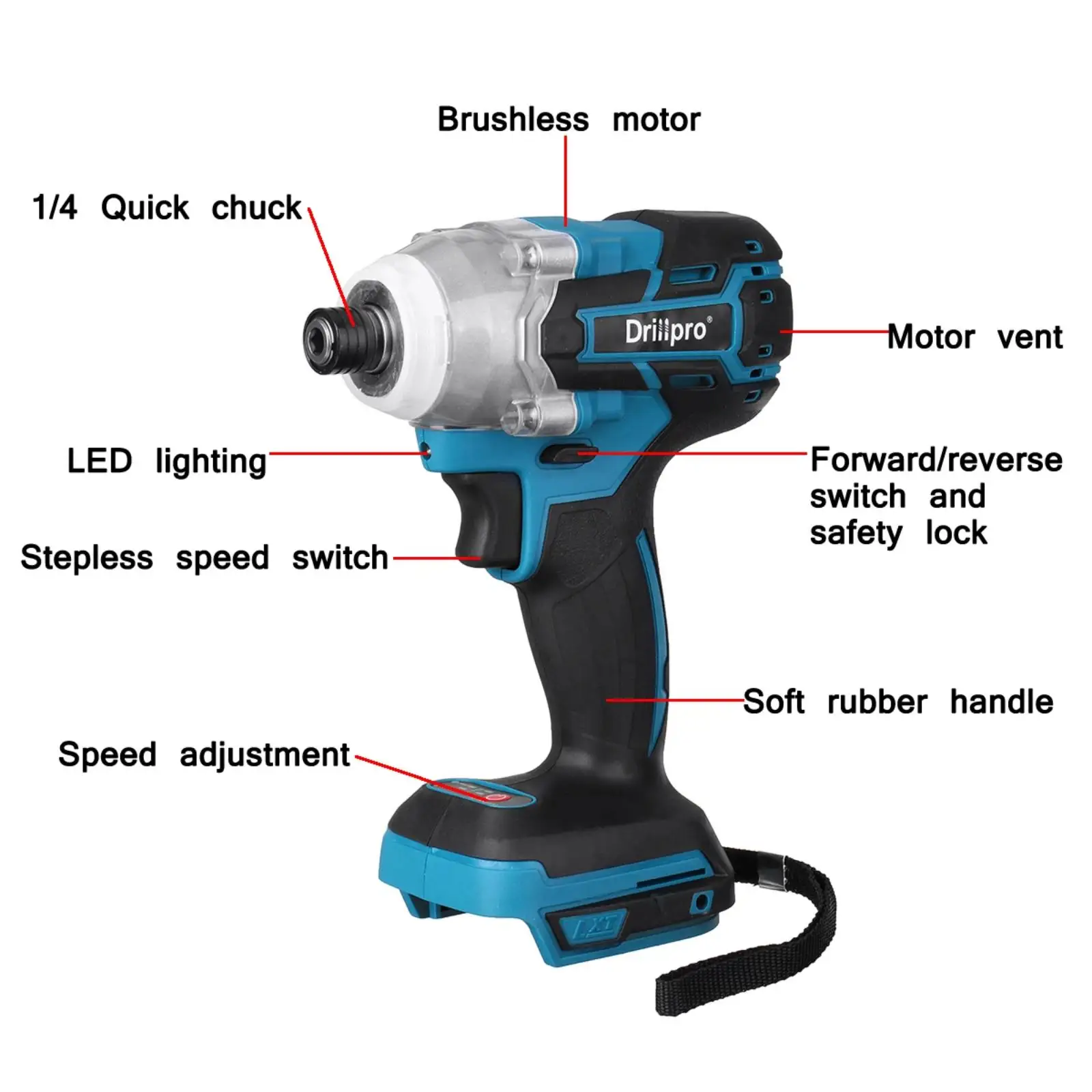 

Portable Reciprocating Saw with 4 Saw Blades One-handed Electric Reciprocating Saw 0-4000rpm/min for Woodworking Metal Plastic